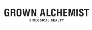 Grown Alchemist logo on a green background
