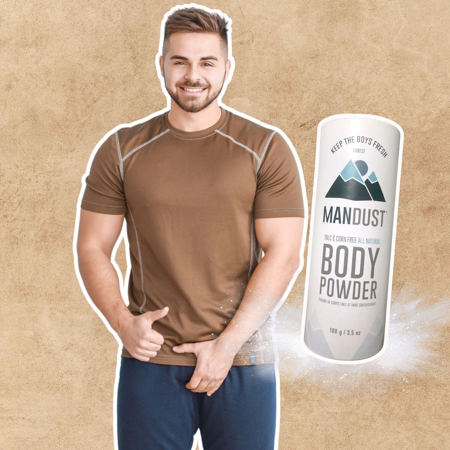 Mandust All Natural Body Powder (100g) Body Powders Mandust 