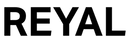 Black 'REYAL' logo on a green background