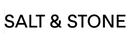 Salt & Stone logo in black text on a green background