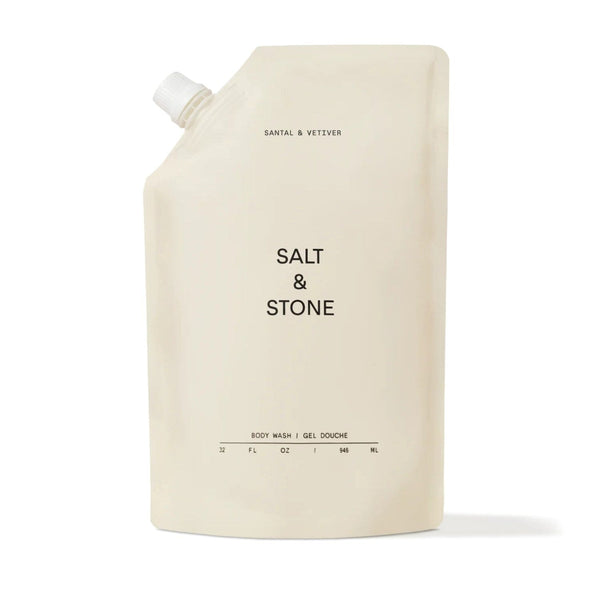 Salt & Stone Body Wash - Santal & Vetiver (Size Options) Shower Gels & Washes Salt & Stone 946ml (REFILL POUCH) 