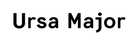 Text 'Ursa Major' in black on a white background