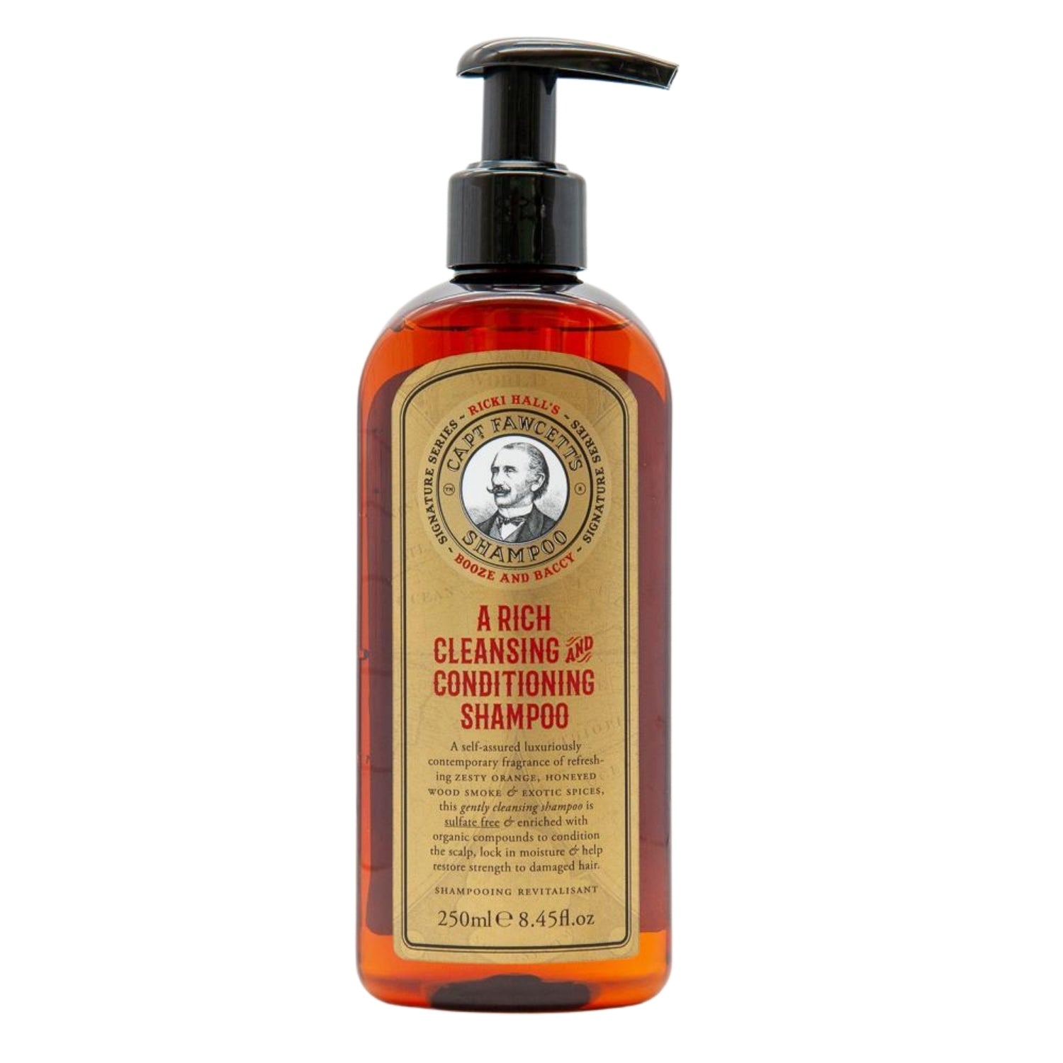 Captain Fawcett's Ricki Hall's Booze and Baccy Shampoo (250ml) Shampoos Capt. Fawcett 