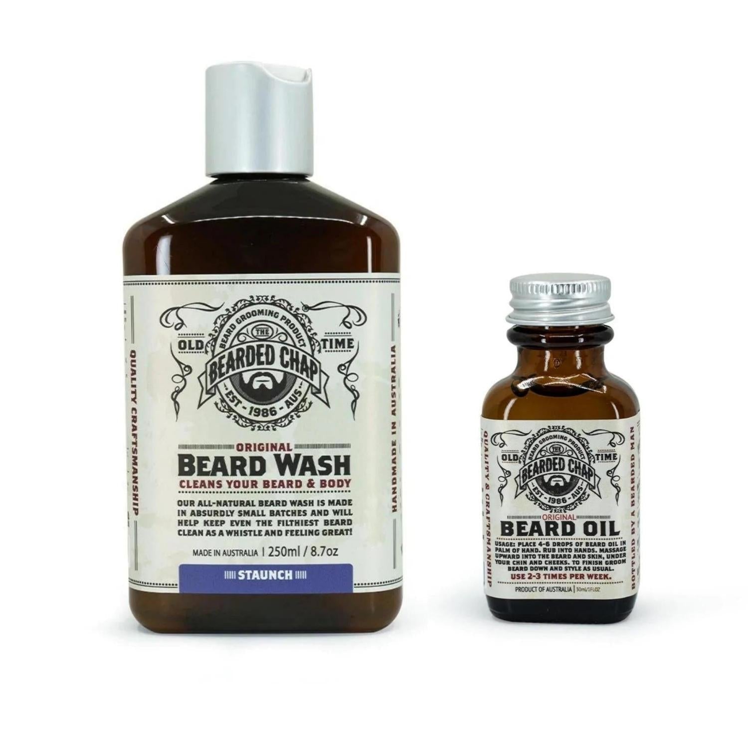 The Bearded Chap Beard & Oil Wash Set (Options) Beard Sets The Bearded Chap Rugged 