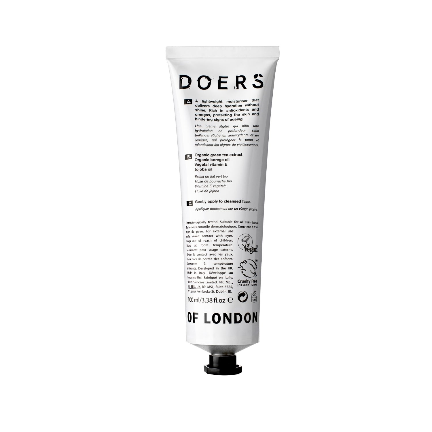 Doers of London Hydrating Face Cream (100ml) Moisturizers Doers of London 