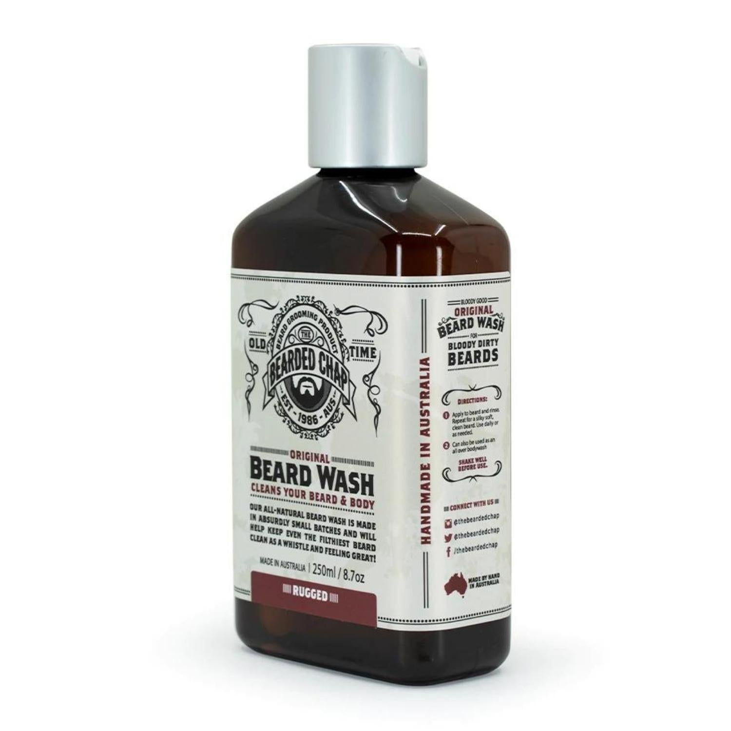 The Bearded Chap Original Beard Wash - Rugged (100ml) Beard Washes The Bearded Chap 