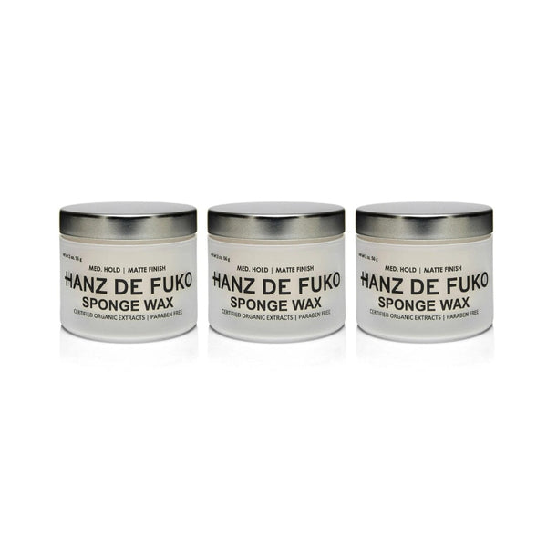 Hanz de Fuko Sponge Wax Trio (3 x 56g) Putties & Pastes Hanz de Fuko 