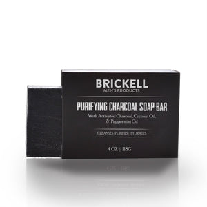 Brickell Purifying Charcoal Soap Bar (118g) Bar Soaps Brickell 