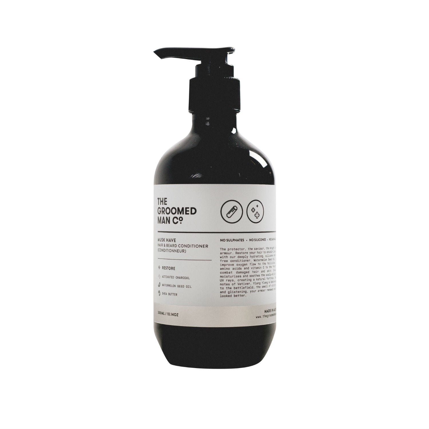 The Groomed Man Co. Musk Have Hair + Beard Conditioner (300ml) Conditioners The Groomed Man Co. 