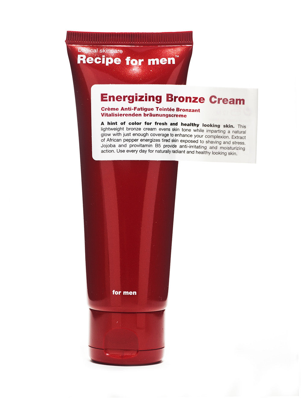 Recipe For Men Energizing Bronze Cream (75ml) Concealers Recipe For Men 