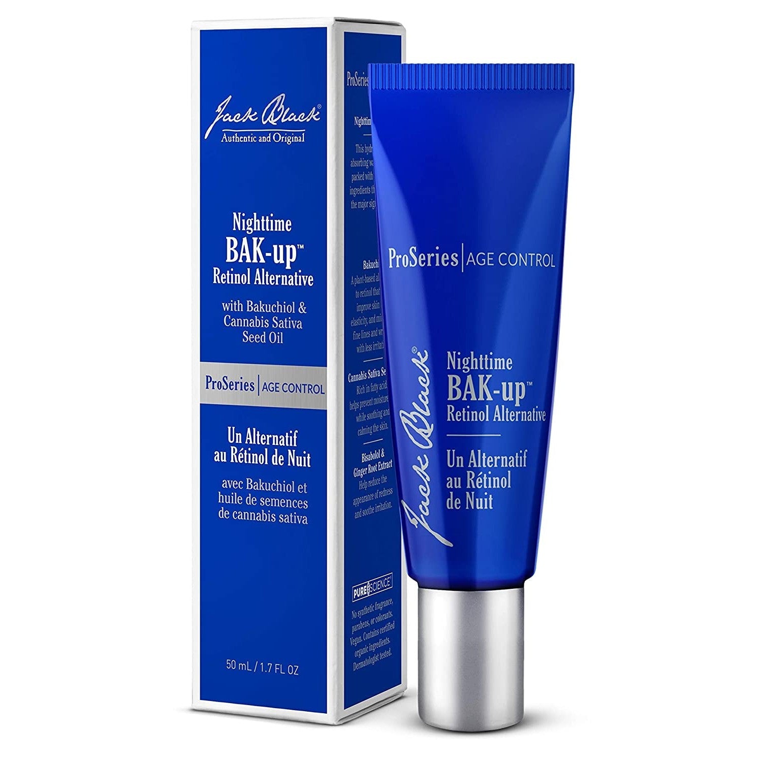 Jack Black Nighttime BAK-up Retinol Alternative (50ml) Serums Jack Black 