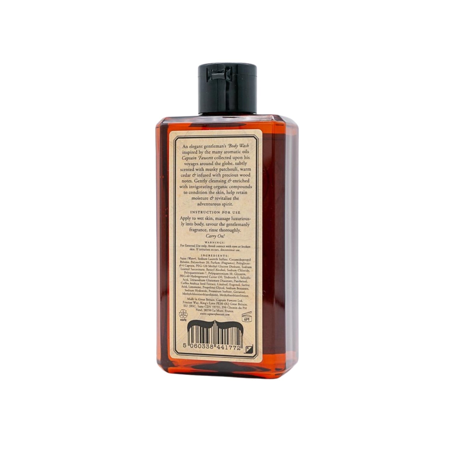 Captain Fawcett's Body Wash (250ml) Shower Gels & Washes Capt. Fawcett 