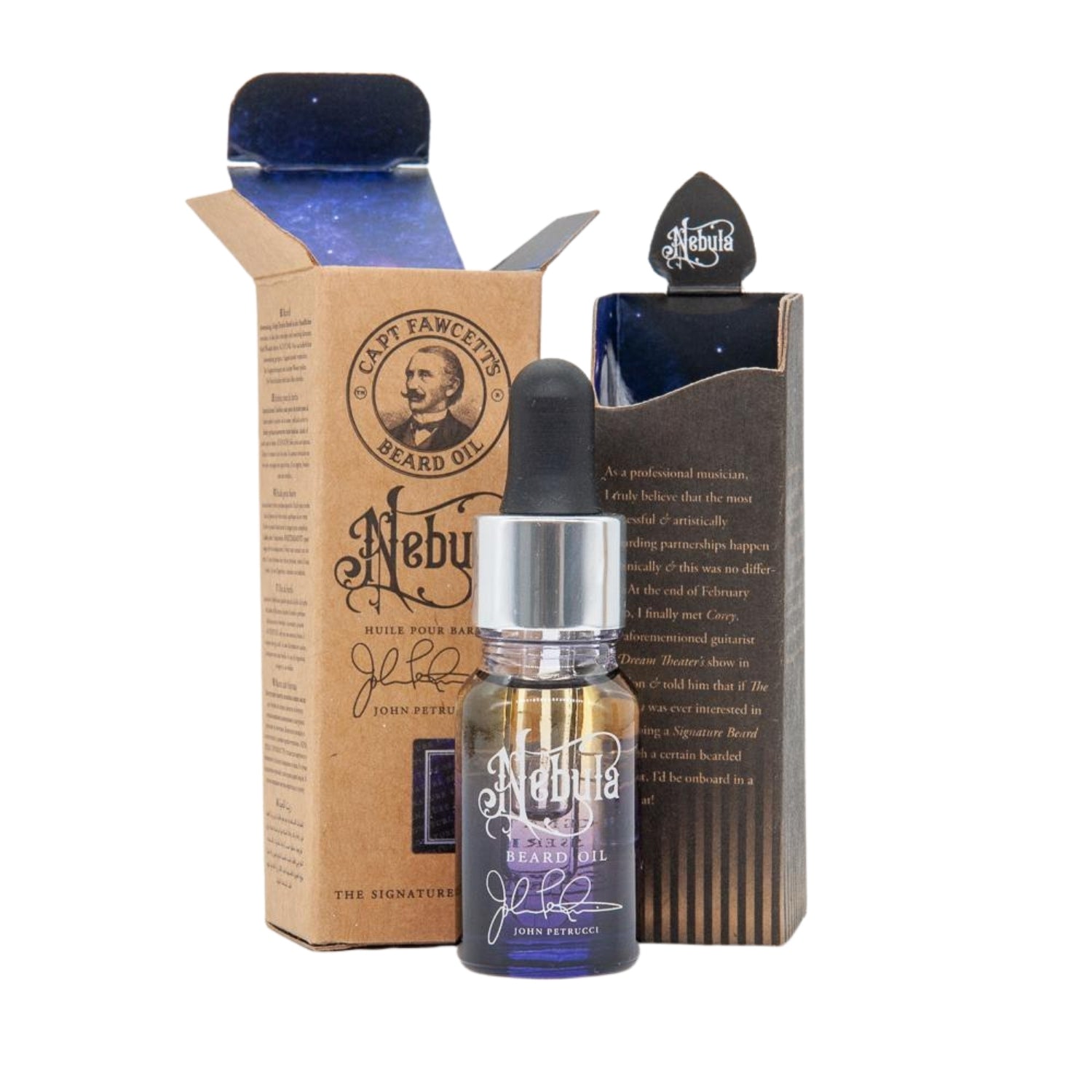 Captain Fawcett's John Petrucci's Nebula Beard Oil (Size Options) Beard OIls Capt. Fawcett 