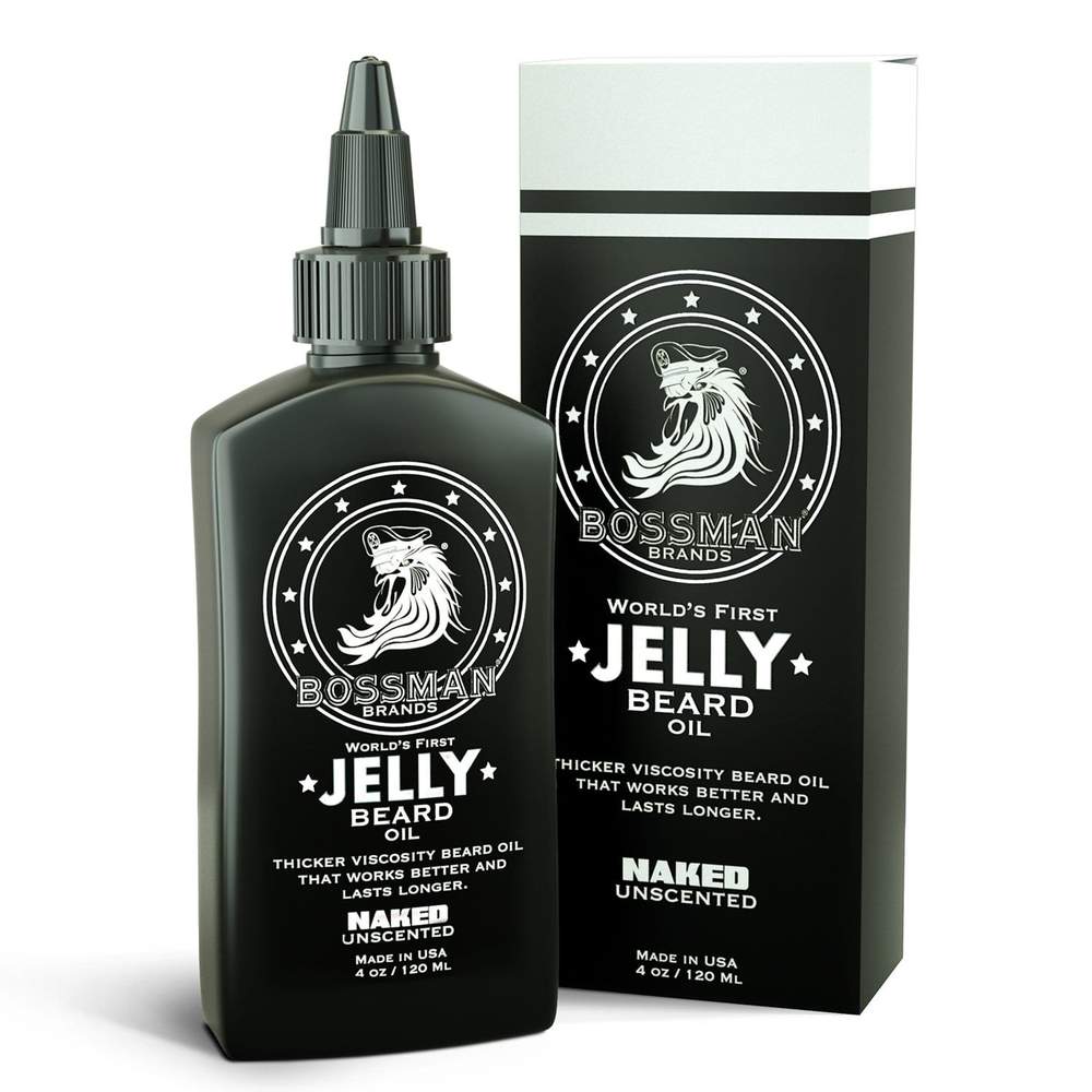 Bossman Jelly Beard Oil (4oz) - Scent Options Beard OIls Bossman Naked 