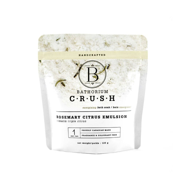 Bathorium Crush Energizing Bath Soak - Rosemary Citrus Emulsion (120g) Bath Salt / Soaks Bathorium 