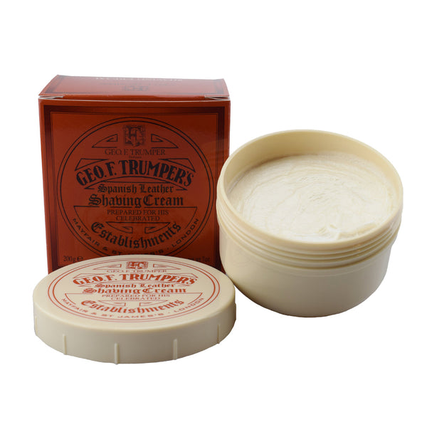 Geo. F. Trumper Spanish Leather Shaving Cream (Size Options) Shaving Creams Geo. F. Trumper 200g 